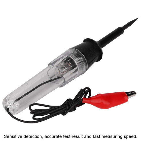 Qiilu 6V 12V 24V Automotive Circuit Tester, Car Auto Electrical Voltage Test Pen Light Lamp Circuit Detector Probe