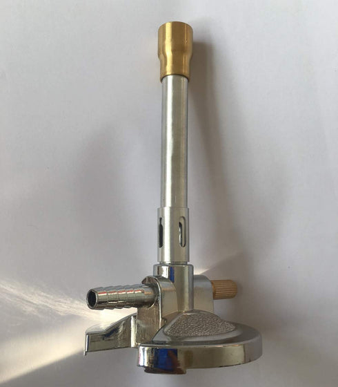 Lab Bunsen Burner, Air & Gas Adjustment with Flame Stabilizer for Natural Gas & Propane & Lab Heating