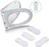 Juroicessry 5Pcs Toilet Seat Bumpers, Universal Toilet Lid Bidet Replacement Bumper Kit Silicone Rubber Bumpers