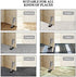 GroTheory 3 Pack Door Stoppers - 4 inch Kickdown Heavy Duty Door Stops for Bottom of Door