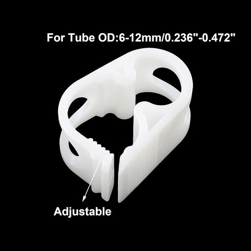 Adjustable Tube Clamp for 1/4" - 1/2" Plastic Tubing, Laboratory Pinch Valve Flow Control Hose Clamp - Pack of 5