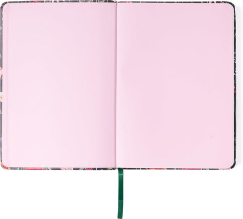 WORLD TRAVELER Eccolo Medium Lined Journal Notebook, Flexi Cover, A5 Writing Journal, 256 Ruled Ivory Pages, Blossoms