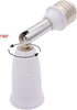 1Pc White E26/E27 Light Bulb Socket Extender Adapter, 180 Degree Bendable Light Fixture Converter