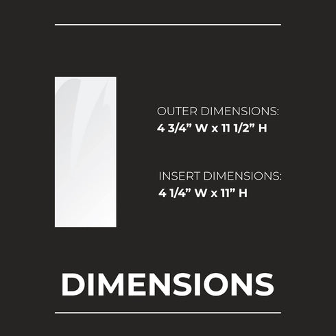 2 4.25 11 Pack 24 Risch Double-Sided All Clear Vinyl Menu Cover | Two-Sided View Plastic Menu Holder | Slip