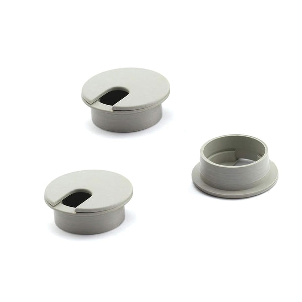 Desk Grommet 3 Pack, 1-3/8 Inch (35mm) Plastic Wire Cord Cable Grommets Hole Cover for Wire Organizer