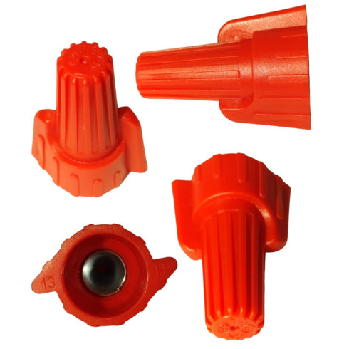 Red Winged Electrical Wire Bulk, 500 Pack Large Twist-on P13 Type Screw Terminals, 18-8 AWG 600V Connectors