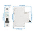 Baomain 6A AC Miniature Circuit Breaker, 1 Pole Circuit Breaker AC 400V 50Hz 6000A, C65 MCB DIN Rail Mount, MBM6C-1P