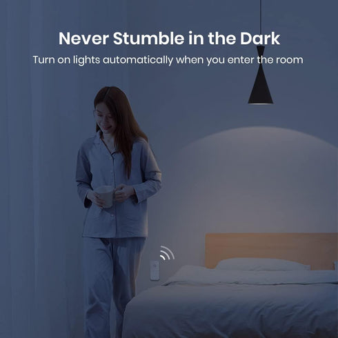 BroadLink FastCon Smart Radar Motion Sensor - Wireless Human Detector for Smart Home Automation, Compatible with Alexa