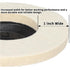 4 Inch Premium Wool Felt Polishing Disc for 5/8 Angle Grinder, Very-Fine Buffing Wheel for Metal Work
