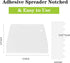 Adhesive Spreader Notched Glue Spreader - Plastic Trowel Notched 3/16 Inch Tooth for Hardwood Flooring