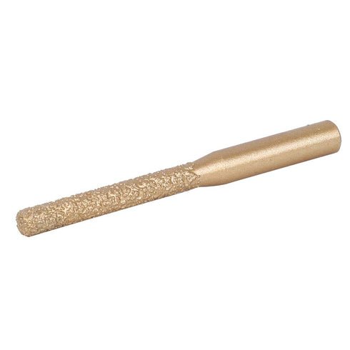Stone(6.35x5x65mm) Router Bits Golden Brazed Straight Shank Rotary Wheel Router Bit for Marble Granite