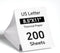 MT610 M832 Thermal Paper 8.5 x 11 200 Sheets for M08F-Letter, M832,