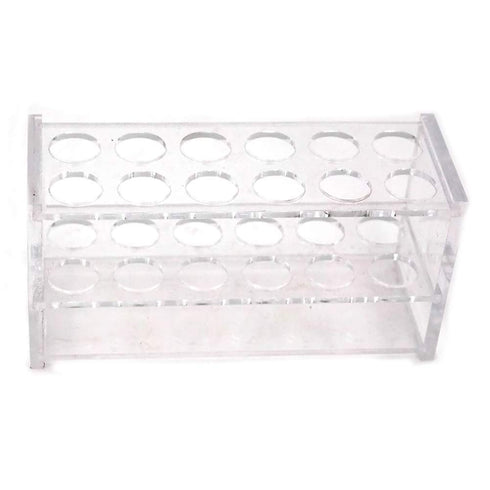 12 Sockets Clear Acrylic Test Tube Rack for 10ml, 25ml, 50ml, 100ml Test Tubes (12 Hold 50ml)