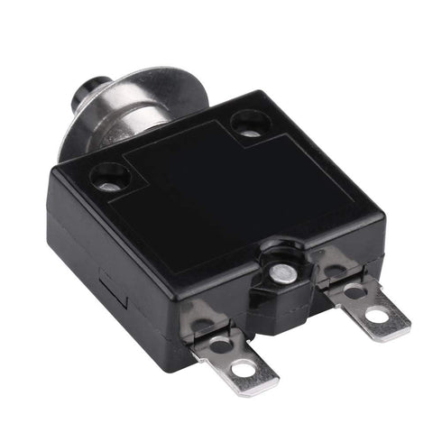 18Amp Push Button Circuit Breaker, 125-250V AC 50V DC Thermal Overload Protector L1 Series Manual Reset