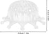 E27 Bulb 43mm Zerodeko Crown Shape Plastic Lampshade Cover round Ceiling Light Shade Diameter for Bedroom Bedside Wall