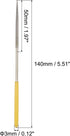 uxcell Diamond Needle Files, 3mm x 140mm Round Type File, Hand Tool for Metal Wood Stone Marble, 2 Pcs