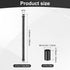 M METERXITY 4-Set 250mm(9.84") M10 Straight Pipe Lamp Stem Kit, Long Double End Thread Rod W/Coupling Sleeve Nuts