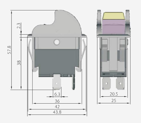 SW7A On-Off Toggle Switch for Table Saws and Drill Press, Replaces Delta 489105-00