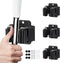 3PCS Heavy Duty Broom and Mop Holder, Stainless Steel Wall Mounted Utility Rack with Screws, Matte Black