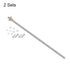uxcell 2 Pcs 350mm / 14 Inch Tr8x4 Stainless Steel Lead Screw with T8 Brass Nut for 3D Printer Z Axis, CNC Machine
