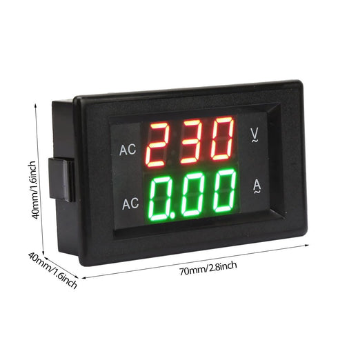 Fafeicy Digital Display AC Voltmeter, YB4835VA AC 500V/50A LED Ampere Meter, Multimeter