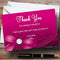The Card Zoo Pink Bow and Diamond Personalized Party Thank You Cards