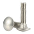 1/4-20 x 1 Carriage Bolts Screws, Stainless Steel 18-8 (304), Round Head, Square Neck, Fully Threaded, 25 PCS