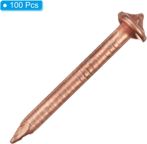 PATIKIL 100pcs CD Weld Pins, 30mm Insulation Weld Pins Stud for Repair Boat, Self Locking Washer