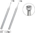 Luo ke 2 Pcs Round Cup Burr, 3/32'' Shank Wire Rounder Burs with Hand Drill Wire Twisting Tools (1.2mm + 1.8mm)