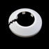 Wall Split Flange Plastic Escutcheon Ring, White, Fits 32mm/1.26" Outer Diameter Wall Pipe, Pack of 12
