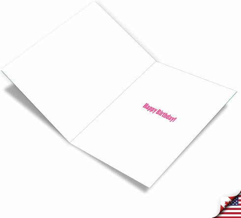 NobleWorks - 1 Large Birthday Greeting Card (8.5 x 11 Inch) - Fun Bday Celebration, Big Happy Birthday Mom