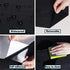 Black Wood Wallpaper, Peel and Stick Self-Adhesive Removable Wallpaper for Countertop and Kitchen Wall, 17.7 197