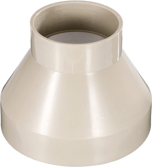PATIKIL 6" to 3.5" Duct Reducer Connector, Fire-Resistant Heating Cooling Ventilation Tube Adapter Pipe Fitting