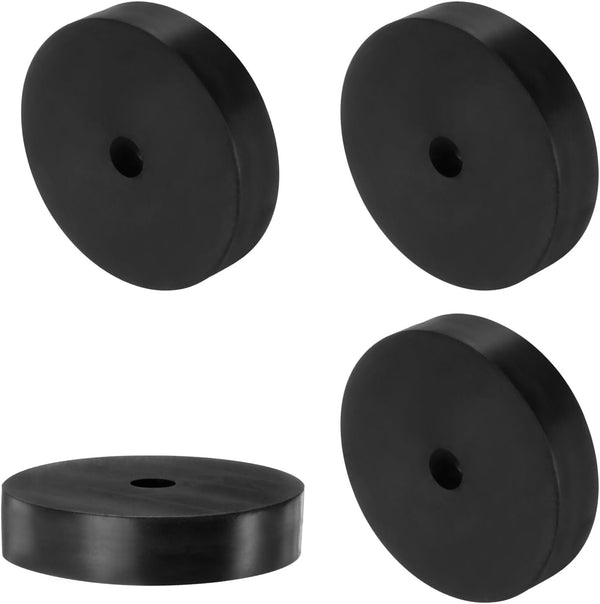uxcell 4pcs Round Rubber Spacers 80mm OD x 12mm ID x 20mm Height Anti Vibration Bushing Grommets for Home Car
