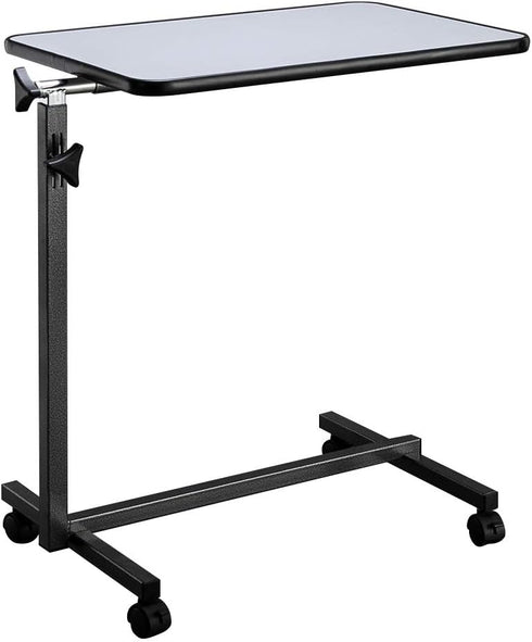 EBLSE Multifunctional Adjustable Medical Bedside Table, Mobile End Table Laptop Rolling Cart, Overbed
