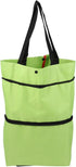 DECOMELODY Folding Trolley Bag Wheels Compact Shopping Cart Tug for Gym Travel Luggage