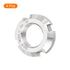 uxcell M18 x 1.5mm - 4Pcs Retaining Round Nuts, 304 Stainless Steel Lock Nut for Rolling Bearings, Silver