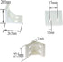 DonLeeving 30Pcs 4-Hole Luckycivia Plastic Furniture Corner Brace, Right Angle Board Holder, L Shape Bracket, Shelf