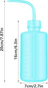 Wash Bottle 2pcs 250ml/8oz Safety Bottles Watering Tools, Economy Plastic Squeeze Washing Cleaning Bottle with Narrow Mouth Scale Labels for Medical Succulent Irrigation Wash Plant Bottle (Green) by DERSTRA