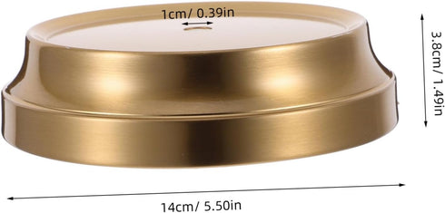 Round Table Lamp Base Iron Base for Desk Lamps Elegant Copper Finish Stable Design for Home Decor Easy Maintenance Chic