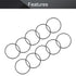Othmro 10Pcs Nitrile Rubber O-Rings, 0.05in Wire Dia 2.08in OD, Black, for Air Sealing Professional Plumbing