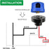 1 Pack Outdoor Light Photocell Sensor - Dusk to Dawn Control for LED & Barn Lighting