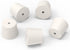 Solid Rubber Stoppers with Single Hole, Size 6#, Set of 5, Precision Tapered Lab Seal for Air-Tight Control
