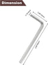 Luomorgo 10 Pcs 4mm/5/32 Inch Allen Wrench, L Shaped Hex Key Wrench, Heavy Duty Steel Hexagon Wrench Tool for Repairing, Installation by Luomorgo