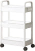 Generic 3) Rolling Cart with Lockable Drawer & Wheels - Multifunctional Storage Organizer for Kitchen, Bathroom