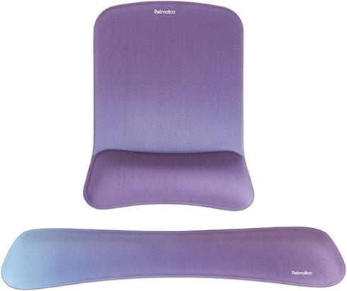 Petmolico Mouse Pad with Wrist Rest - 2 PCS Wrist Rest Support for