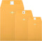Zonon 100 Pieces Clasp Envelopes, Kraft Paper Catalog Clasp Envelope with Clasp Closure for Filing, Storing, Mailing (3