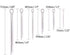 Glarks 90Pcs 304 Stainless Steel Cotter Pin Clip Assortment Kit - Key Fastener Fitting