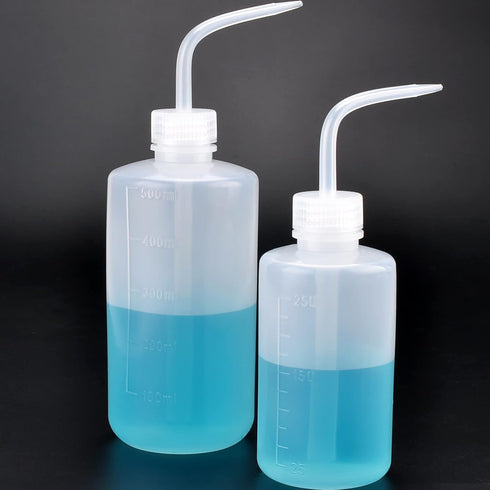Valchoose 250ml 500ml Plastic Wash Bottle - Medical Squeeze LDPE Succulent Watering Bottle, 2PACK