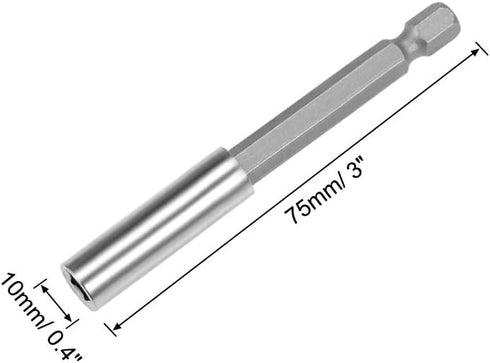 uxcell Extension Extend Socket Drill Bit Holder Magnetic Hex Screwdriver Power Tools,3-inch Length,1/4inch-Hexagon Drill by uxcell